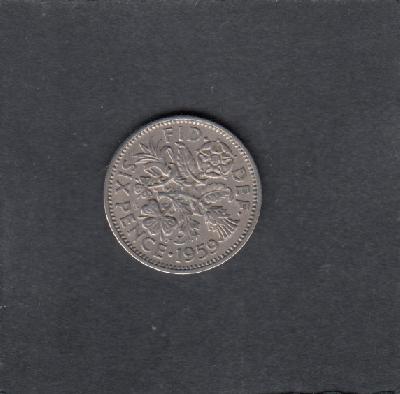 Beschrijving: 6 Pence  ELIZABETH II  